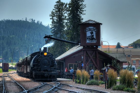 Black Hills Central Railroad: A great way to spend a day is to stroll the festive boardwalk of Keystone, SD, and to board a classic steam engine train for a relaxing journey through the thick of the Black Hills.  The “1880’s Train” regularly travels between Keystone and Hill City, SD during the summer season.  Hill City has its own unique feel and flavor with wonderful dining and shopping options.